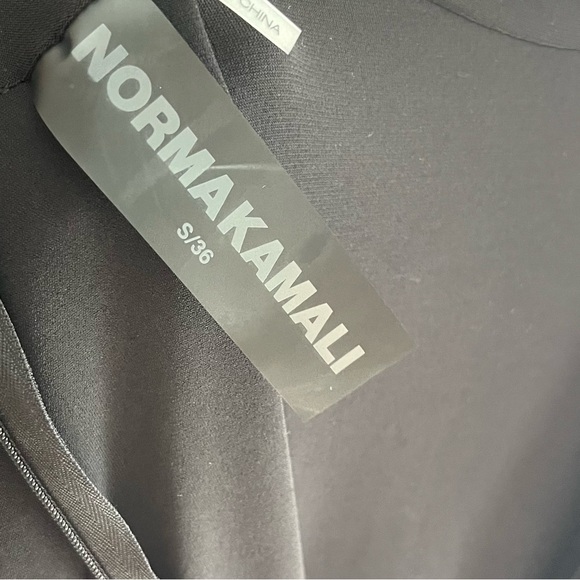 Norma Kamali Slim Fit Turtleneck Thumbhole Long Sleeve Dress - Picture 11 of 15